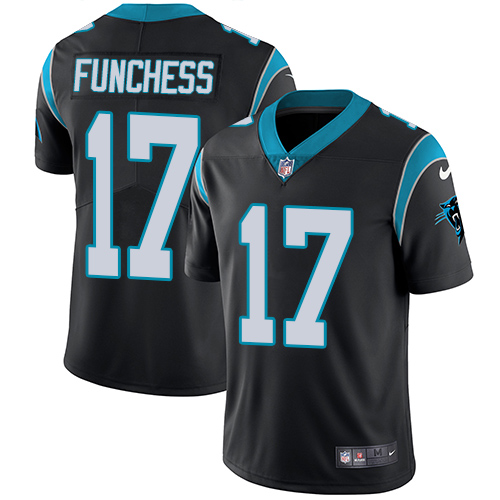 Nike Panthers #17 Devin Funchess Black Team Color Men's Stitched NFL Vapor Untouchable Limited Jersey